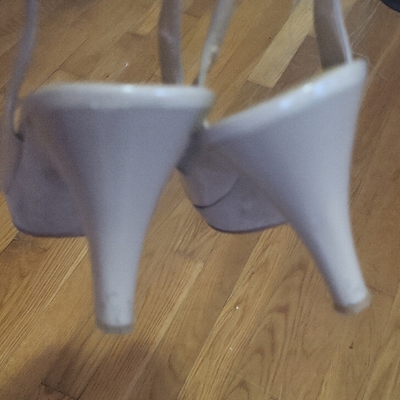 Elegant Beige Women's Slingback Heels - Picture 3 of 10